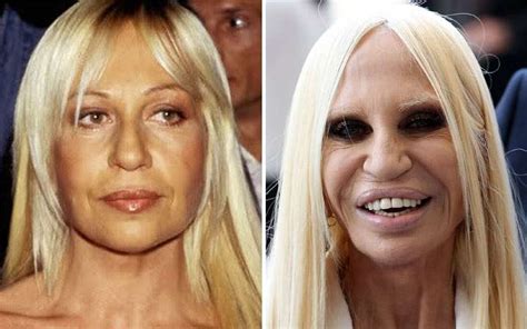 donatella versace then and now.